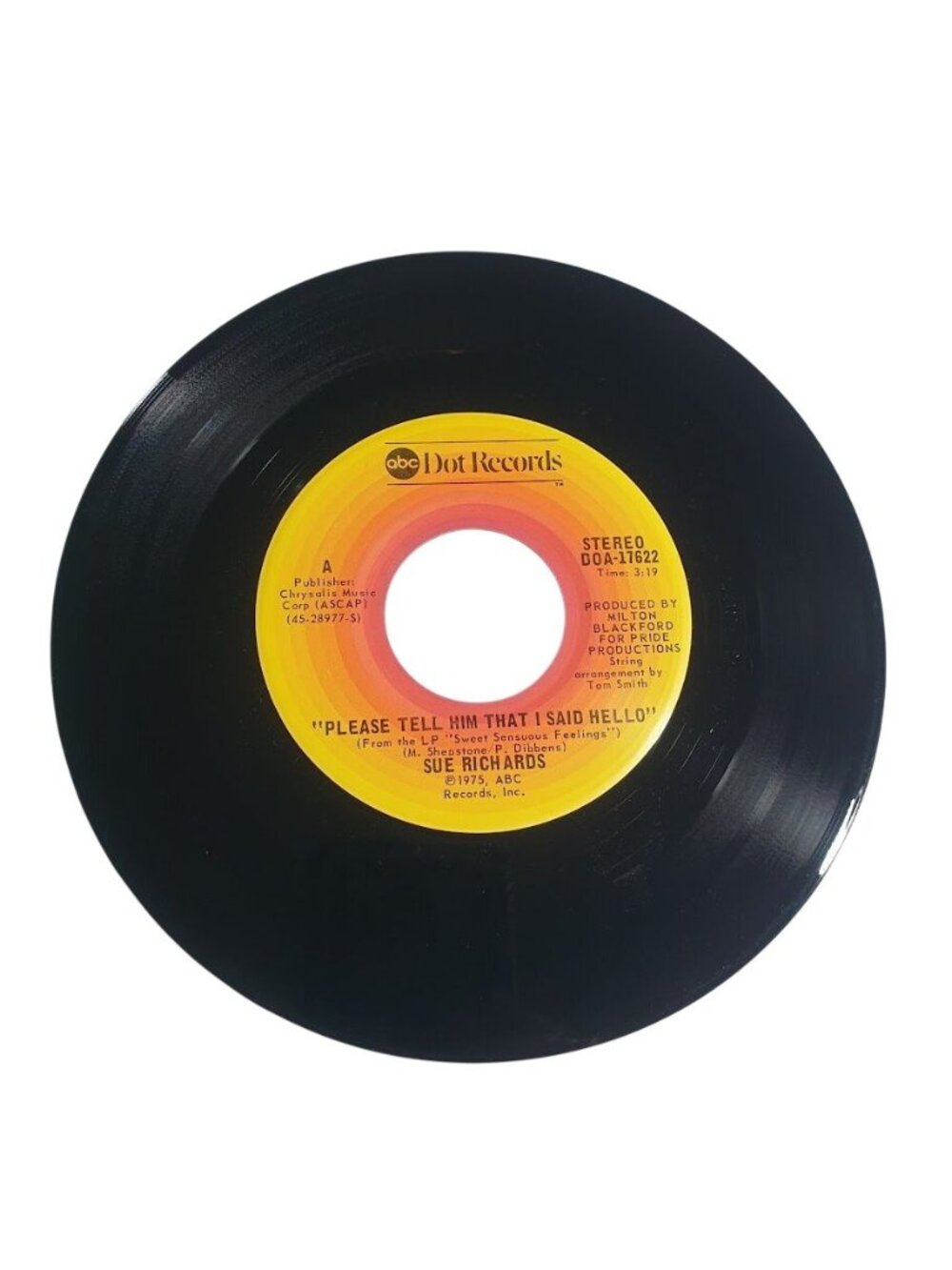 Sue Richards Please Tell Him That I Said Hello Love Is A Rose Dot Records Vinyl